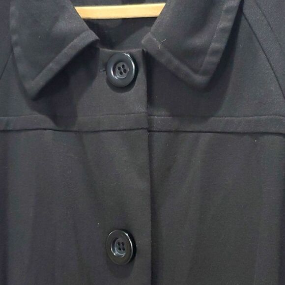 Lane Bryant Women’s Black, 3/4 Sleeve pea coat Style Jacket, Size 22/24 - Picture 3 of 7